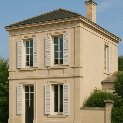 façade maison rénové façade d'une maison rénové
